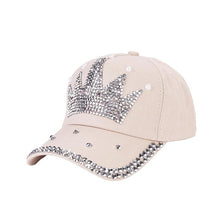 New Fashion Unisex Baseball Cap Rhinestone Crown Shaped Boy Girls Snapback Hat Casquette hat Sports Outdoors Cap