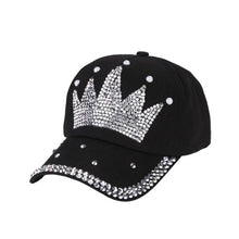 New Fashion Unisex Baseball Cap Rhinestone Crown Shaped Boy Girls Snapback Hat Casquette hat Sports Outdoors Cap