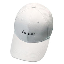 Fashion i'm busy Letters Printing Caps Women Men Couple Embroidery Baseball Unisex Hip Hop Flat Hat high quality Snapback bone