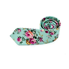 Men Fashion Tie Necktie 2017 New Floral Printing Skinny Slim Necktie Cotton gravata Narrow Business Casual Wedding Tie 145cm*6cm