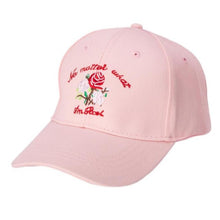 2017 Hot Rose Embroidery Baseball Cap  Men Women Peaked Hat Hip Hop Curved 3 Colors Unisex Snapback Adjustable Free Shipping