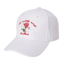 2017 Hot Rose Embroidery Baseball Cap  Men Women Peaked Hat Hip Hop Curved 3 Colors Unisex Snapback Adjustable Free Shipping