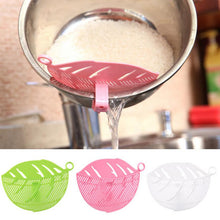 1PC Durable Clean Leaf Shape Rice Wash Sieve Cleaning Gadget Kitchen Clips Tools #RJ16