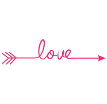 2016 Hot Selling Love Arrow Decal Living Room Bedroom Vinyl Wall Sticker home decor adesivo de parede #25