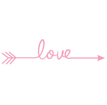 2016 Hot Selling Love Arrow Decal Living Room Bedroom Vinyl Wall Sticker home decor adesivo de parede #25
