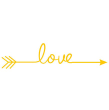 2016 Hot Selling Love Arrow Decal Living Room Bedroom Vinyl Wall Sticker home decor adesivo de parede #25