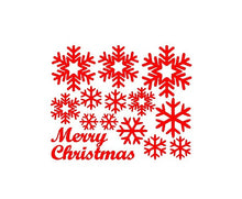 Wall Window Stickers Snowflake Christmas Xmas Vinyl Art Decoration Decals Christmas decoration navidad natal adesivo de parede