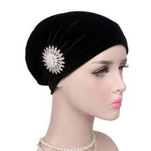 Women Cancer Hats For Women with Beanie Turban Head Wrap Cap Velvet Headwear Bandana headscarf Tichel