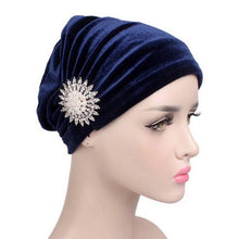 Women Cancer Hats For Women with Beanie Turban Head Wrap Cap Velvet Headwear Bandana headscarf Tichel