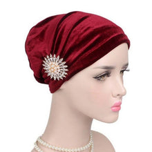 Women Cancer Hats For Women with Beanie Turban Head Wrap Cap Velvet Headwear Bandana headscarf Tichel