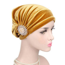 Women Cancer Hats For Women with Beanie Turban Head Wrap Cap Velvet Headwear Bandana headscarf Tichel