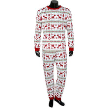 Christmas XMAS Adult Man Pajamas Set Deer Sleepwear Nightwear Pyjamas Gift L