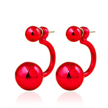 Girl Earrings Ear Stud Red