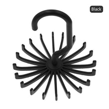 LemonBest 360 Degree Storage Holders Rotating Tie Rack Adjustable Tie Belts Hook Hanger Holds 20Neck Ties Tie Clothing Organizer