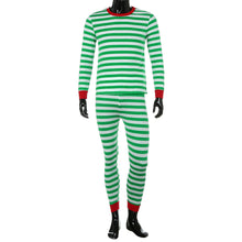 Men Family Matching Christmas  Pajamas Set  Blouse +Santa Striped Pants