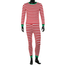 Men Family Matching Christmas  Pajamas Set  Blouse +Santa Striped Pants