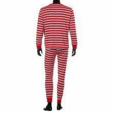 Mens Family Matching Christmas Pajamas Set Striped Blouse +Pants