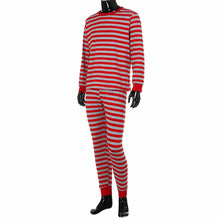 Mens Family Matching Christmas Pajamas Set Striped Blouse +Pants