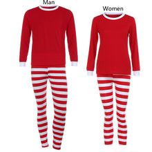 ManFamily Matching Christmas  Pajamas Set  Blouse +Santa Striped Pants