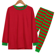 Man Family Matching Christmas  Pajamas Set  Blouse +Santa Striped Pants