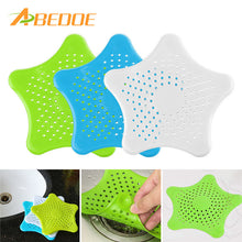 ABEDOE Creative Kitchen Gadgets Silicone Star Shaped Sink Filter Bathtub Drain Hair Sewer Colanders Strainers Filter Bathroom