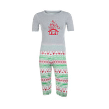 Man Family Matching Christmas Pajamas Set Blouse +Santa Printing Pants
