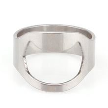1pc Silver Color Ring Bottle Opener Stainless Steel Finger Ring Bottle Opener Beer Bar Tool abridor de garrafa cerveja