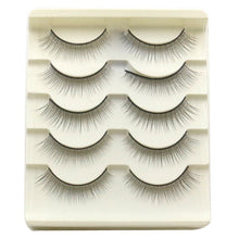 5 Pair Handmade  Natural  False Eyelashes