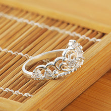 Princess Queen Crown Ring Design Wedding Crystal Size 7 Fashion Jewelry Ring