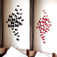12 Pcs 3D Wall Stickers Butterfly Fridge Magnet for Home Decoration New