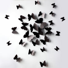 12 Pcs 3D Wall Stickers Butterfly Fridge Magnet for Home Decoration New