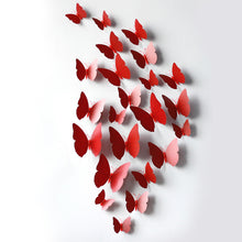 12 Pcs 3D Wall Stickers Butterfly Fridge Magnet for Home Decoration New