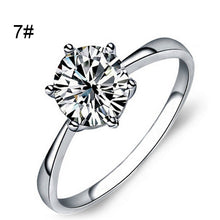 Fashion Women Jewelry Filled Wedding Engagement Crystal Ring
