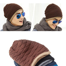 Men's Soft Lined Thick Knit Skull Cap Warm Winter Slouchy Beanies Hat
