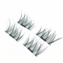 4pcs (1 Pair) Magnetic Eye Lashes 3D Reusable False Magnet Eyelashes Extension