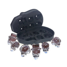 3D Skull Flexible Silicone Ice Cube Mold Tray